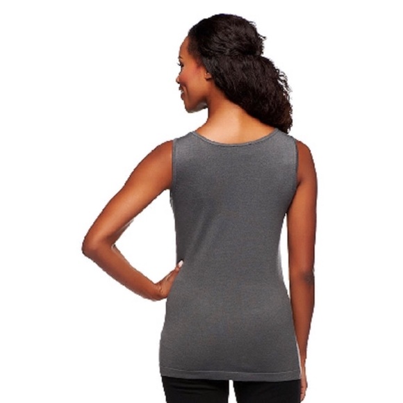 Linea by Louis Dell'Olio Whisper Knit Scoop Neck Tank, NWT 2X Black A237404 - Picture 4 of 13